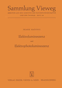Vorderes Coverbild Elektrolumineszenz und Elektrophotolumineszenz