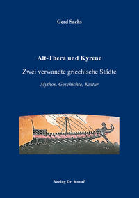 Vorderes Coverbild Alt-Thera und Kyrene – Zwei verwandte griechische Städte