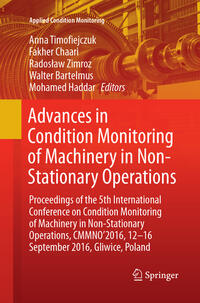Vorderes Coverbild Advances in Condition Monitoring of Machinery in Non-Stationary Operations