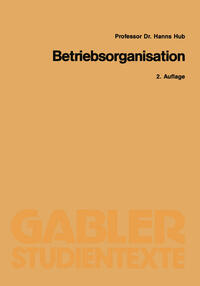 Vorderes Coverbild Betriebsorganisation