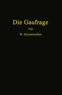 Vorderes Coverbild Die Gaufrage