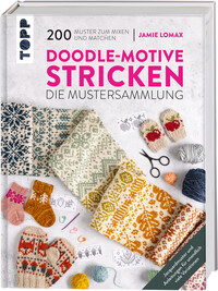 Vorderes Coverbild Doodle-Motive stricken. Die Mustersammlung