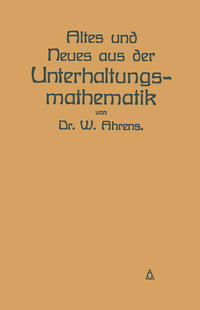 Vorderes Coverbild Altes und Neues aus der Unterhaltungsmathematik