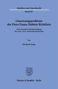 Vorderes Coverbild Umsetzungsprobleme der Flora-Fauna-Habitat-Richtlinie