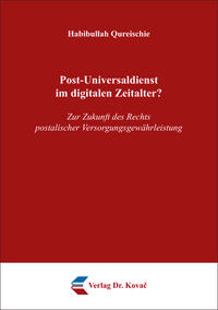 Vorderes Coverbild Post-Universaldienst im digitalen Zeitalter?
