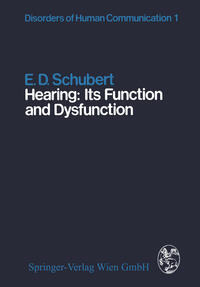 Vorderes Coverbild Hearing: Its Function and Dysfunction