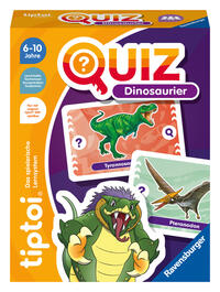 Vorderes Coverbild tiptoi® Quiz Dinosaurier - ab 6 Jahre