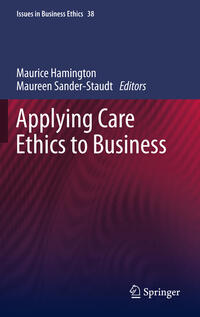 Vorderes Coverbild Applying Care Ethics to Business