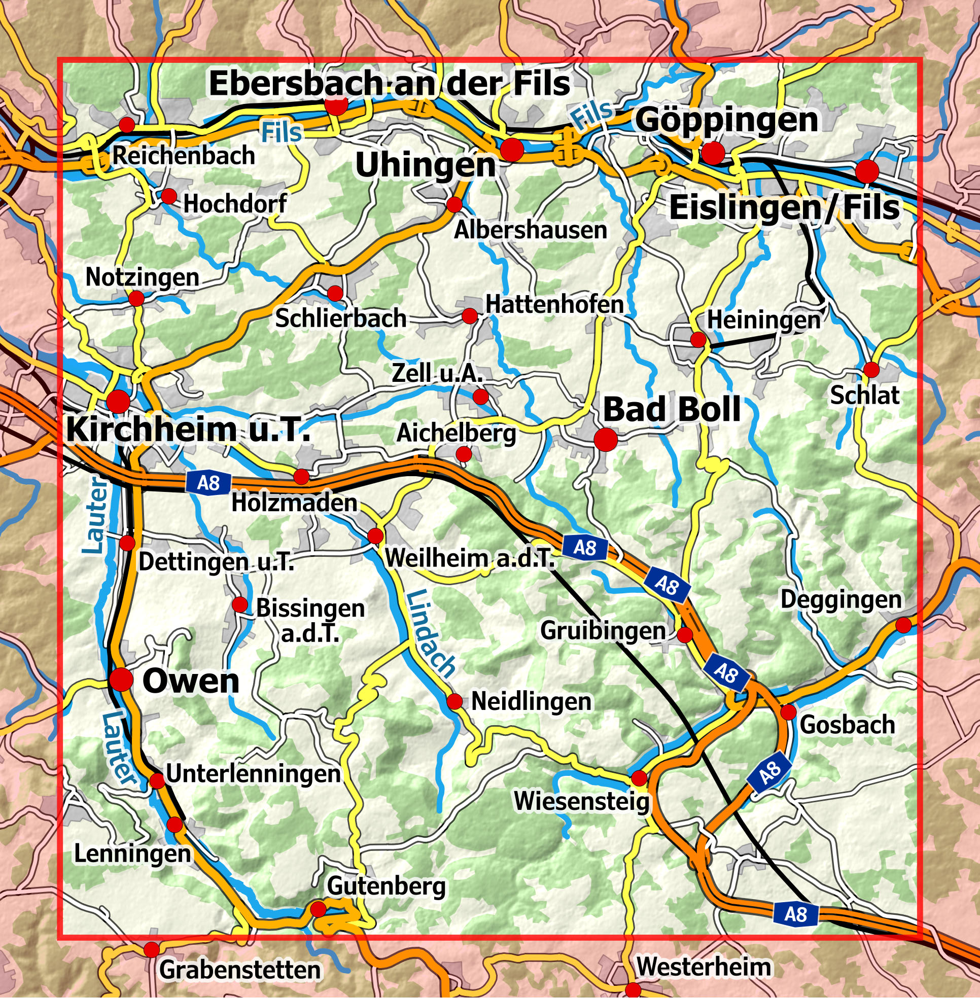 Beispielinhalt (Bild) Göppingen - Kirchheim unter Teck