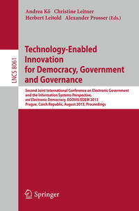 Vorderes Coverbild Technology-Enabled Innovation for Democracy, Government and Governance