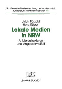 Vorderes Coverbild Lokale Medien in NRW