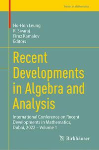 Vorderes Coverbild Recent Developments in Algebra and Analysis