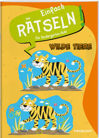 Vorderes Coverbild Einfach rätseln! Für Kindergarten-Kids. Wilde Tiere