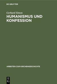 Vorderes Coverbild Humanismus und Konfession