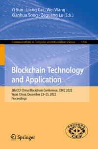 Vorderes Coverbild Blockchain Technology and Application