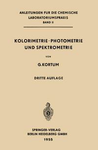 Vorderes Coverbild Kolorimetrie · Photometrie und Spektrometrie