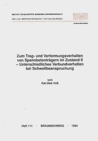 Vorderes Coverbild Zum Trag- und Verformungsverhalten von Spannbetonträgern im Zustand II