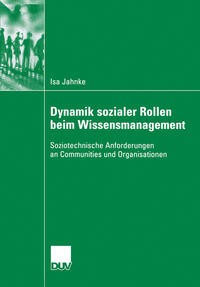 Vorderes Coverbild Dynamik sozialer Rollen beim Wissensmanagement