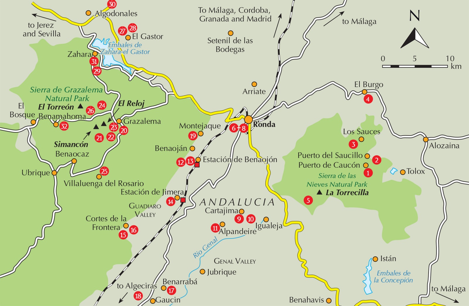 Beispielinhalt (Bild) The Mountains of Ronda and Grazalema