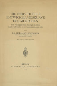 Vorderes Coverbild Die individuelle Entwickelungskurve des Menschen