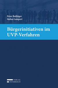 Vorderes Coverbild Bürgerinitiativen im UVP-Verfahren