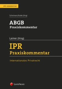 Vorderes Coverbild ABGB Praxiskommentar / IPR Praxiskommentar