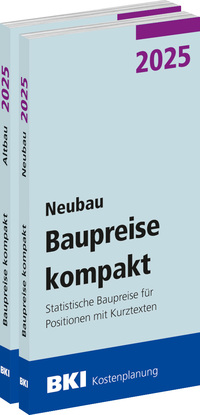 Vorderes Coverbild BKI Baupreise kompakt 2025 - Neu- und Altbau