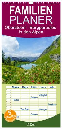 Vorderes Coverbild Familienplaner 2026 - Oberstdorf - Bergparadies in den Alpen mit 5 Spalten (Wandkalender, 21 x 45 cm) CALVENDO