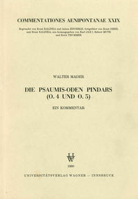 Vorderes Coverbild Die Psaumis-Oden Pindars