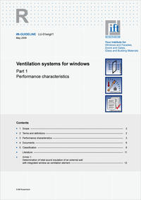 Vorderes Coverbild ift-Guideline LU-01engl/1 - Part 1 Performance characteristics