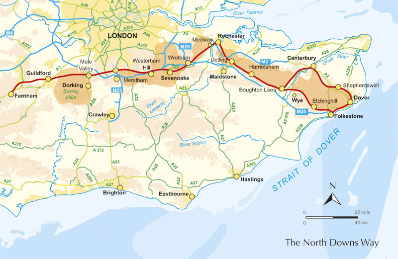 Beispielinhalt (Bild) The North Downs Way