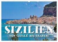 Vorderes Coverbild Sizilien – von Cefalù bis Trapani (Wandkalender 2026 DIN A2 quer), CALVENDO Monatskalender
