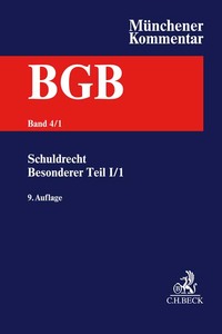 Vorderes Coverbild Münchener Kommentar zum Bürgerlichen Gesetzbuch Bd. 4/1: Schuldrecht - Besonderer Teil I/1: §§ 433-480, CISG