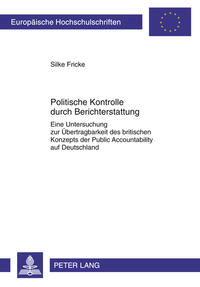 Vorderes Coverbild Politische Kontrolle durch Berichterstattung