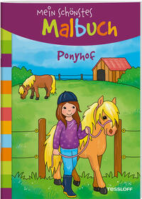 Vorderes Coverbild Mein schönstes Malbuch. Ponyhof