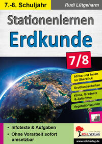 Vorderes Coverbild Stationenlernen Erdkunde / Klasse 7-8
