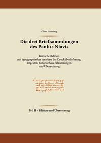 Vorderes Coverbild Die drei Briefsammlungen des Paulus Niavis / Edition und Übersetzung