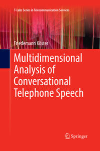 Vorderes Coverbild Multidimensional Analysis of Conversational Telephone Speech