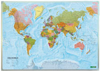 Vorderes Coverbild Wandkarte: The World, international, Markiertafel 1:40.000.000