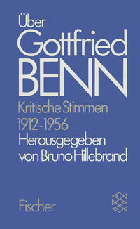Vorderes Coverbild Über Gottfried Benn