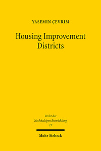 Vorderes Coverbild Housing Improvement Districts