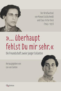 Vorderes Coverbild „… überhaupt fehlst du mir sehr.“ Die Freundschaft zweier junger Exilanten