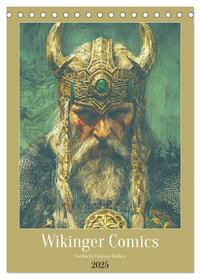 Vorderes Coverbild Wikinger Comics. Nordische Fantasy-Helden (Tischkalender 2025 DIN A5 hoch), CALVENDO Monatskalender