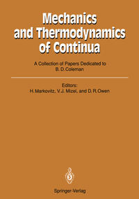 Vorderes Coverbild Mechanics and Thermodynamics of Continua