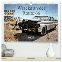 Vorderes Coverbild Wracks an der Route 66 (hochwertiger Premium Wandkalender 2025 DIN A2 quer), Kunstdruck in Hochglanz