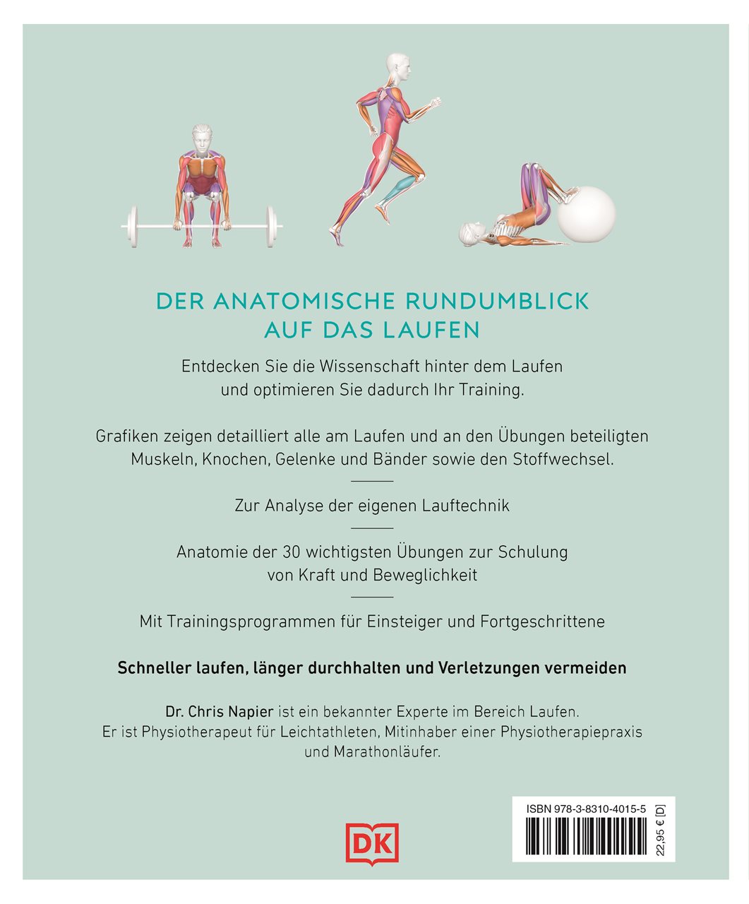 Rückseitencover Lauftraining – Die Anatomie verstehen
