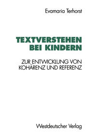 Vorderes Coverbild Textverstehen bei Kindern