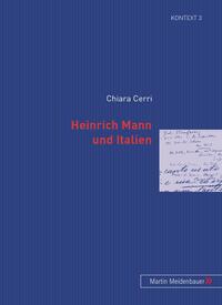Vorderes Coverbild Heinrich Mann und Italien