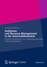 Vorderes Coverbild Auktionen und Revenue Management in der Automobilindustrie