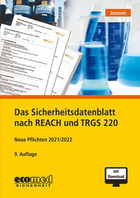 Vorderes Coverbild Das Sicherheitsdatenblatt nach REACH und TRGS 220
